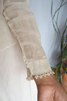 Victorian Sheer Long Sleeve Blouse w/ High Collar
