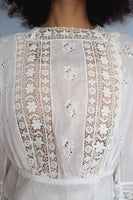 Victorian 3/4 Sleeve Sheer Lace Blouse