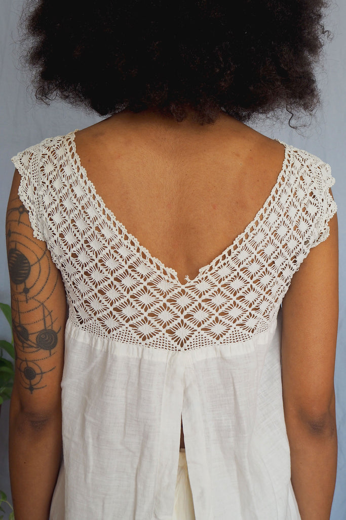 Victorian Short Sleeve Knit Lace Blouse
