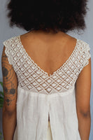 Victorian Short Sleeve Knit Lace Blouse