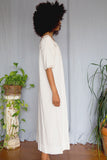 Victorian Open Hand Knit Flower Lace Cotton Long Nightgown