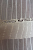 Edwardian Sheer Striped Short Sleeve Gown