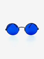 90's Blue Round Sunglasses